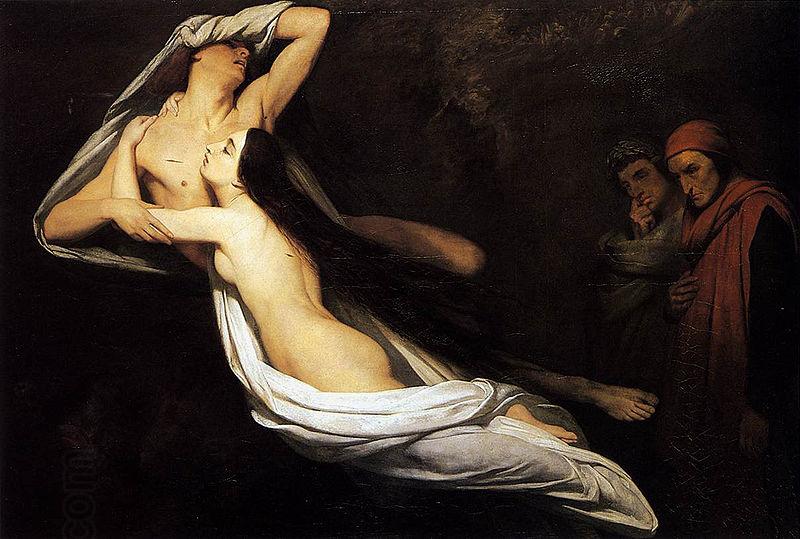 Ary Scheffer The Ghosts of Paolo and Francesca Appear to Dante and Virgil China oil painting art